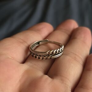 Stampd Silver Chain-Style Women's Ring